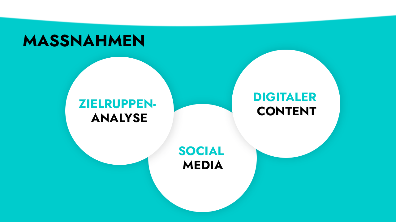 Maßnahmen: Zielgruppen-Analyse, Social Media, Digitaler Content